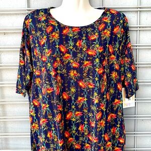 LLR 🌹Rose & Floral Printed Irma Tunic Top-0045